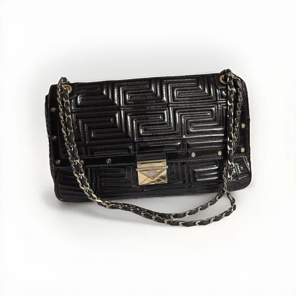 Gianni Versace Quilted Patent Leather Shoulder Bag - Picture 8 of 16